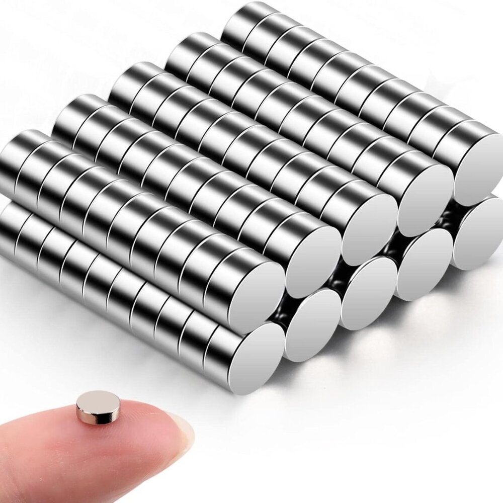 100Pcs Small Magnets, 5x2 mm Mini Tiny Round Magnets, Micro Magnets for Crafts,